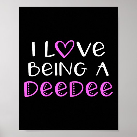 I Liebe als Deedee Niedlich Cool Dee-dee Poster (Vorne)