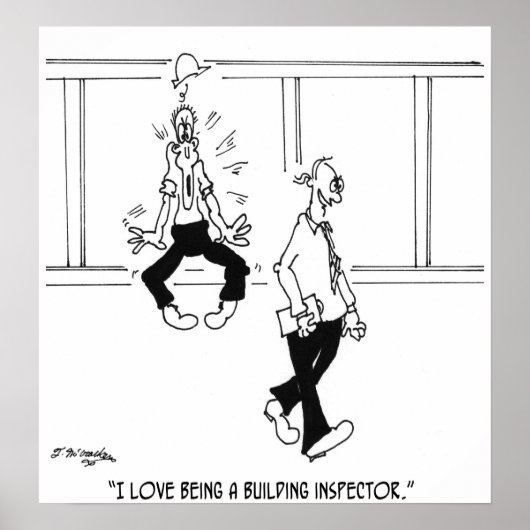 I Liebe als Gebäude Inspector Poster (Vorne)