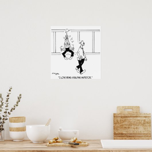 I Liebe als Gebäude Inspector Poster (Küche)