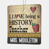 I Liebe als Geschichtslehrer | VINTAG Keramikornament (Links)