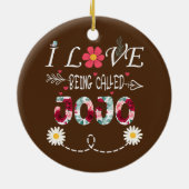 i Liebe als Jojo i Liebe, Jojo genannt Keramik Ornament (Hinten)