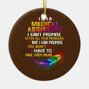 I Liebe als medizinischer Assistent Keramik Ornament