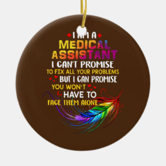 I Liebe als medizinischer Assistent Keramik Ornament