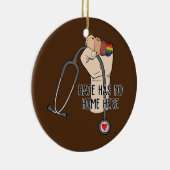 I Liebe als Mitarbeiter im Gesundheitswesen Keramik Ornament (Rechts)