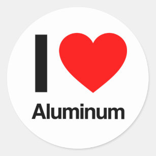 Aluminium Aufkleber