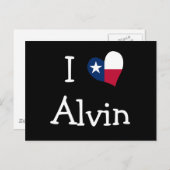 I Liebe Alvin Postkarte (Vorne/Hinten)