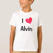 I Liebe Alvin T-Shirt (Vorderseite)