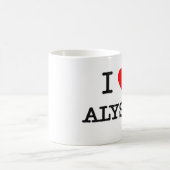 I Liebe Alyson Kaffeetasse (Mittel)