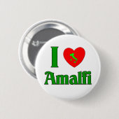 I Liebe Amalfi Italien Button (Vorne & Hinten)