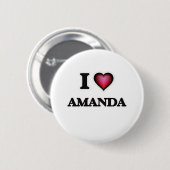 I Liebe Amanda Button (Vorne & Hinten)