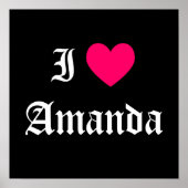 I Liebe Amanda Poster (Vorne)