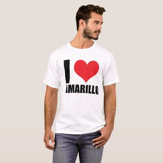 I Liebe Amarillo T-Shirt (Vorne ganz)