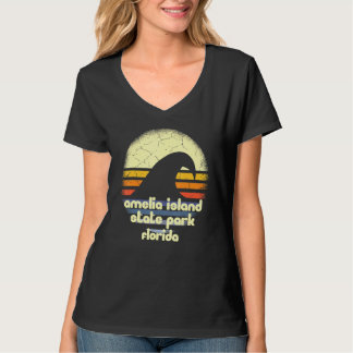 I Liebe Amelia Island Staat Park Florida Ocean Wav T-Shirt