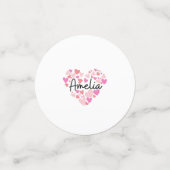I Liebe Amelia Konfetti (Klein Vorderseite)