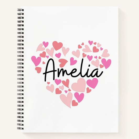 I Liebe Amelia Notizblock (Vorderseite)