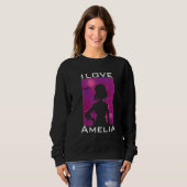 I Liebe Amelia Sweatshirt (Vorne ganz)