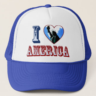 I Liebe America Liberty Heart Logo Truckerkappe