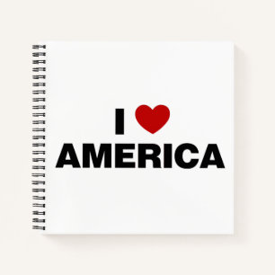 I Liebe America Notebook Notizblock