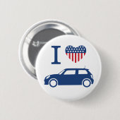 I Liebe American Mini Coopers - Blue - F56 Taste Button (Vorne & Hinten)