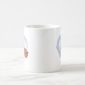 I Liebe Amerika - Amerikanische Flagge Kaffeetasse (Mittel)