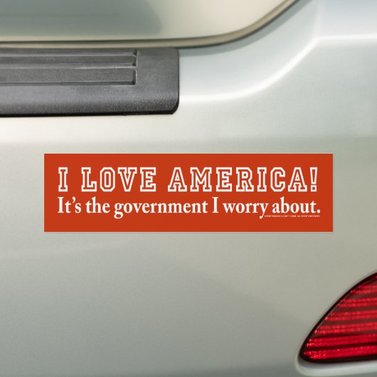 I Liebe Amerika! Autoaufkleber (Auf Auto)
