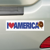 I Liebe Amerika Autoaufkleber (Auf Auto)
