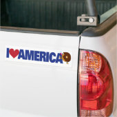 I Liebe Amerika Autoaufkleber (Auf Lkw)