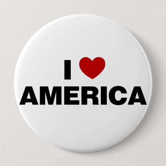 I Liebe Amerika Button (Vorderseite)