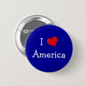 I Liebe Amerika Button (Vorne & Hinten)