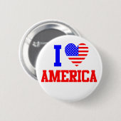 I Liebe Amerika Button (Vorne & Hinten)