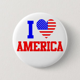 I Liebe Amerika Button