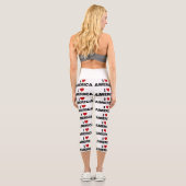 I Liebe Amerika Capri Leggings (Rückseite)