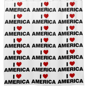 I Liebe Amerika Duschvorhang