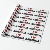 I Liebe Amerika Geschenkpapier (Ungerollt)