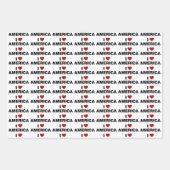 I Liebe Amerika Geschenkpapier Set (Vorderseite 2)