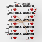 I Liebe Amerika Geschenkpapier Set (Beispiel)