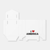 I Liebe Amerika Geschenkschachtel (Ungefaltet)