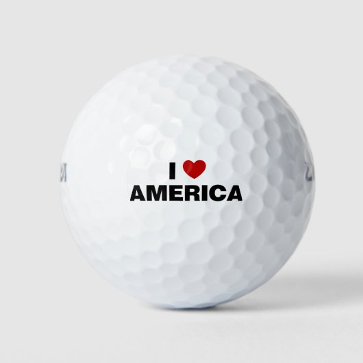 I Liebe Amerika Golfball (Vorderseite)