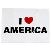 I Liebe Amerika Große Geschenktüte (Rückseite)