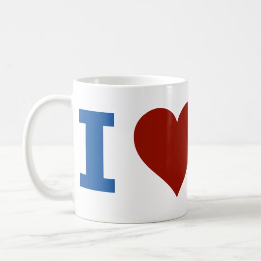 I Liebe Amerika Kaffeetasse (Links)