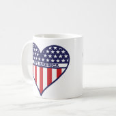 I Liebe Amerika Kaffeetasse (Vorderseite Links)
