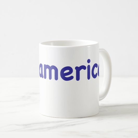 I Liebe Amerika Kaffeetasse (VorderseiteRechts)