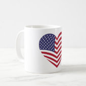 I LIEBE AMERIKA KAFFEETASSE (Vorderseite Links)