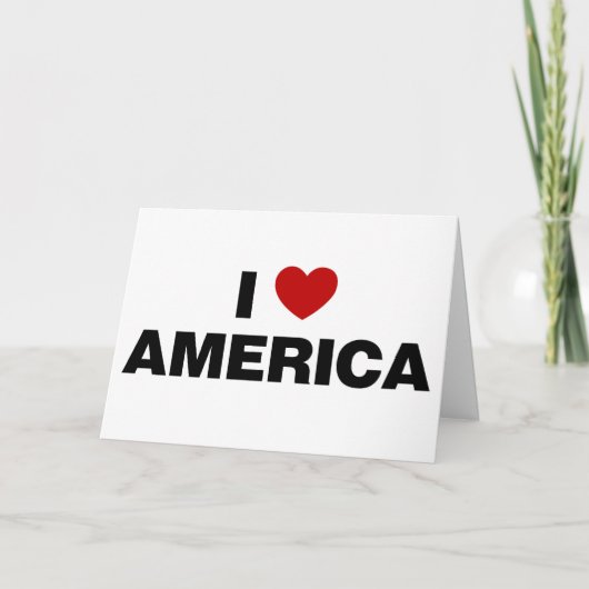I Liebe Amerika Karte (Vorderseite)