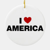 I Liebe Amerika Keramik Ornament (Hinten)