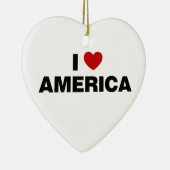 I Liebe Amerika Keramik Ornament (Rechts)