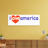 I Liebe Amerika Leinwanddruck (Insitu (Wohnzimmer))