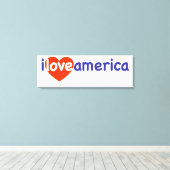 I Liebe Amerika Leinwanddruck (Insitu (Holzboden))