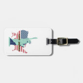 I Liebe Amerika - Liberty & Pride T - Shirt Gepäckanhänger (Vorderseite horizontal)