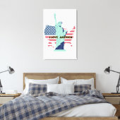 I Liebe Amerika - Liberty & Pride T - Shirt Leinwanddruck (Insitu (Schlafzimmer))
